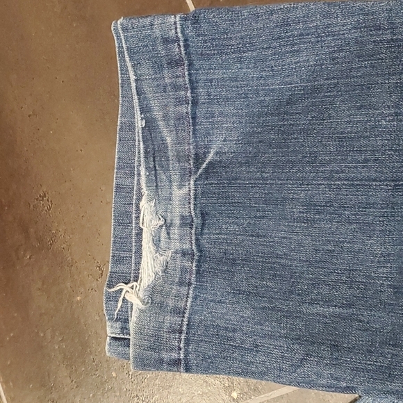 Fossil Distressed Flare Jeans Size 28S - Picture 4 of 4